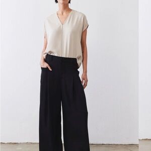 NWT Ruti “The Keen” black wide leg trouser pants 4 $285